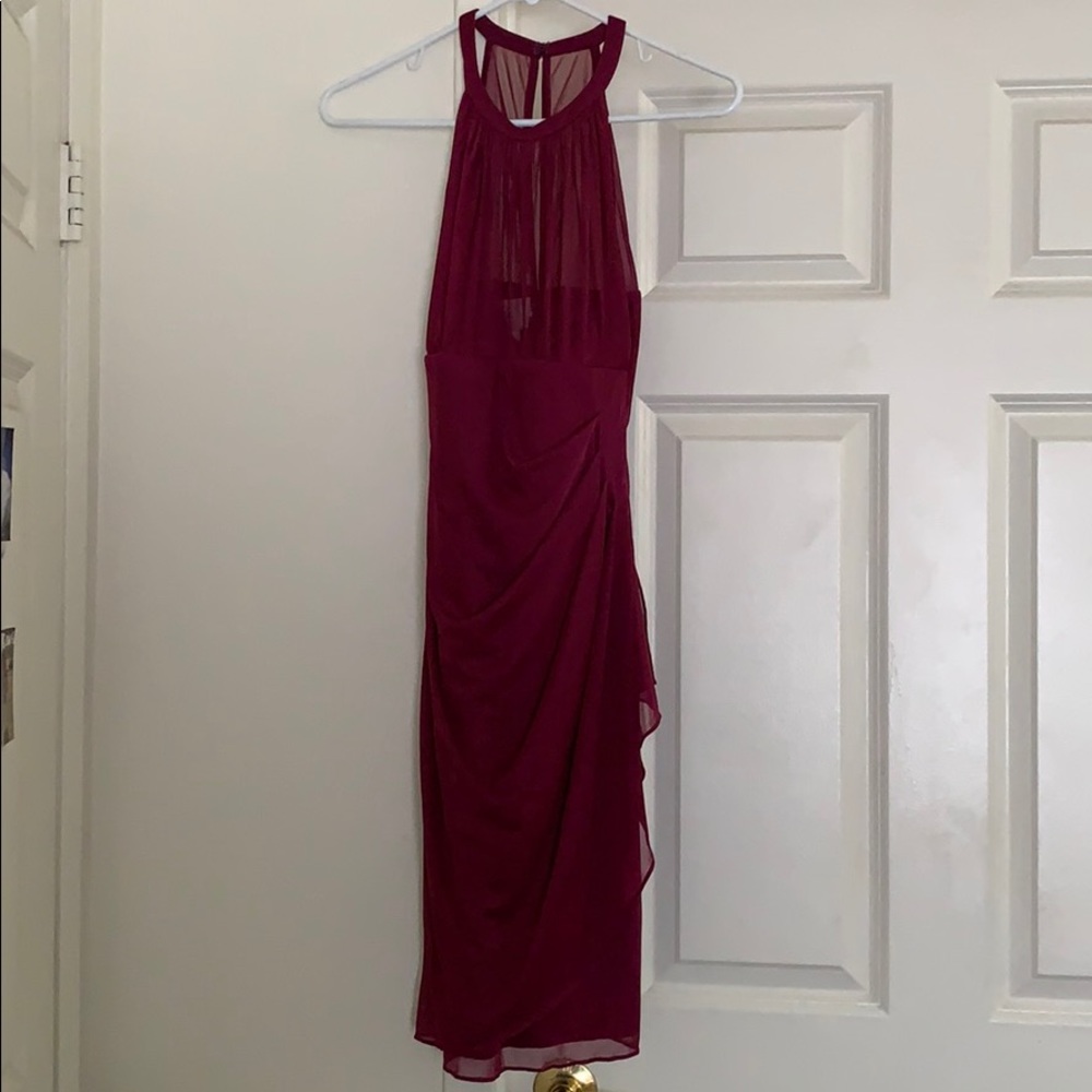 Sangria colored bridesmaid/formal dress